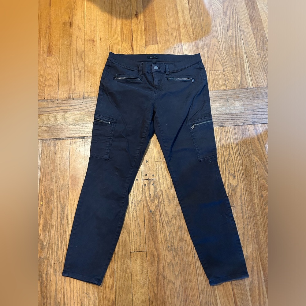 Ann Taylor Super Skinny modern fit grey moto jeans-12!
